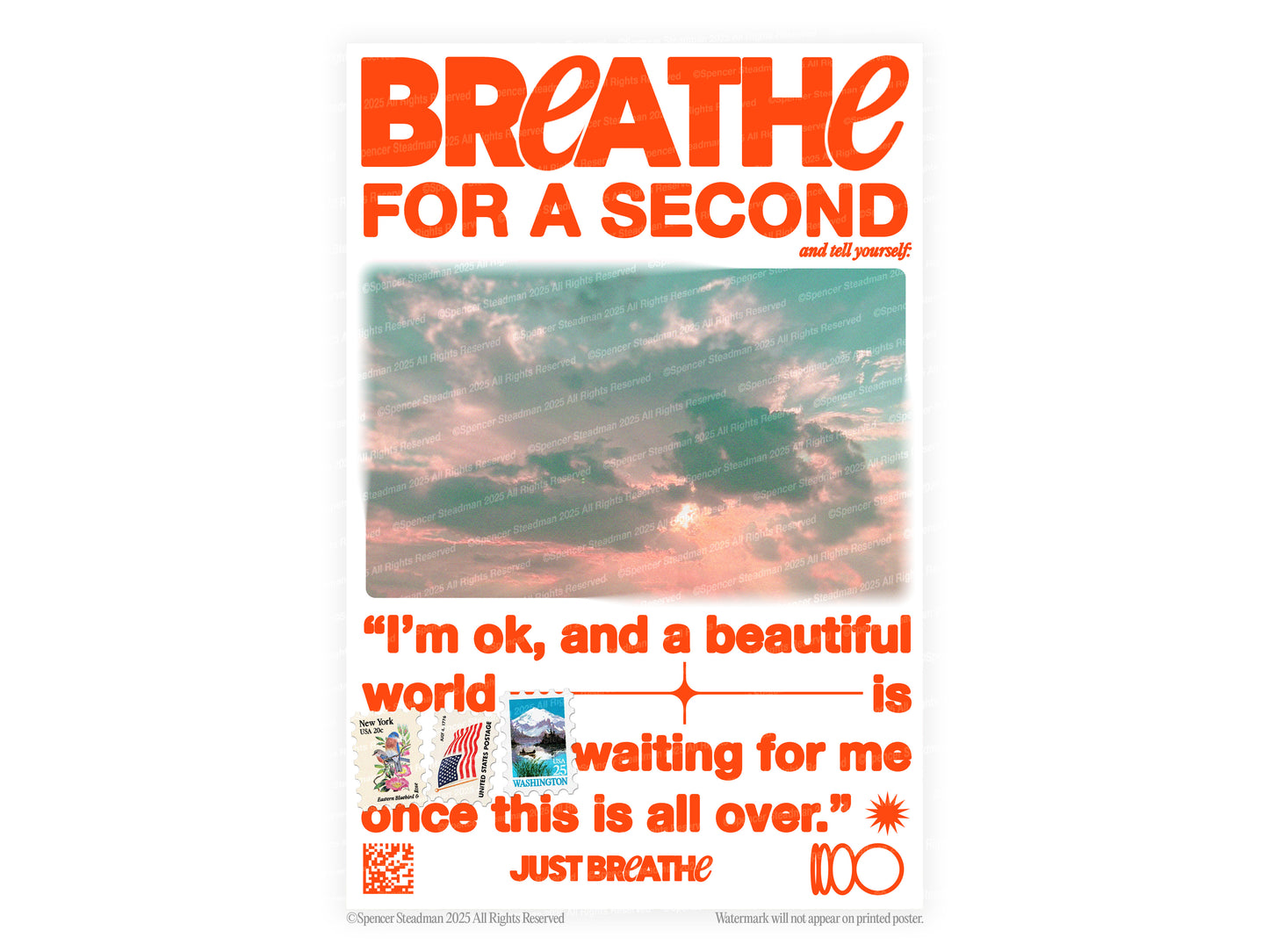 Breathe Poster Print