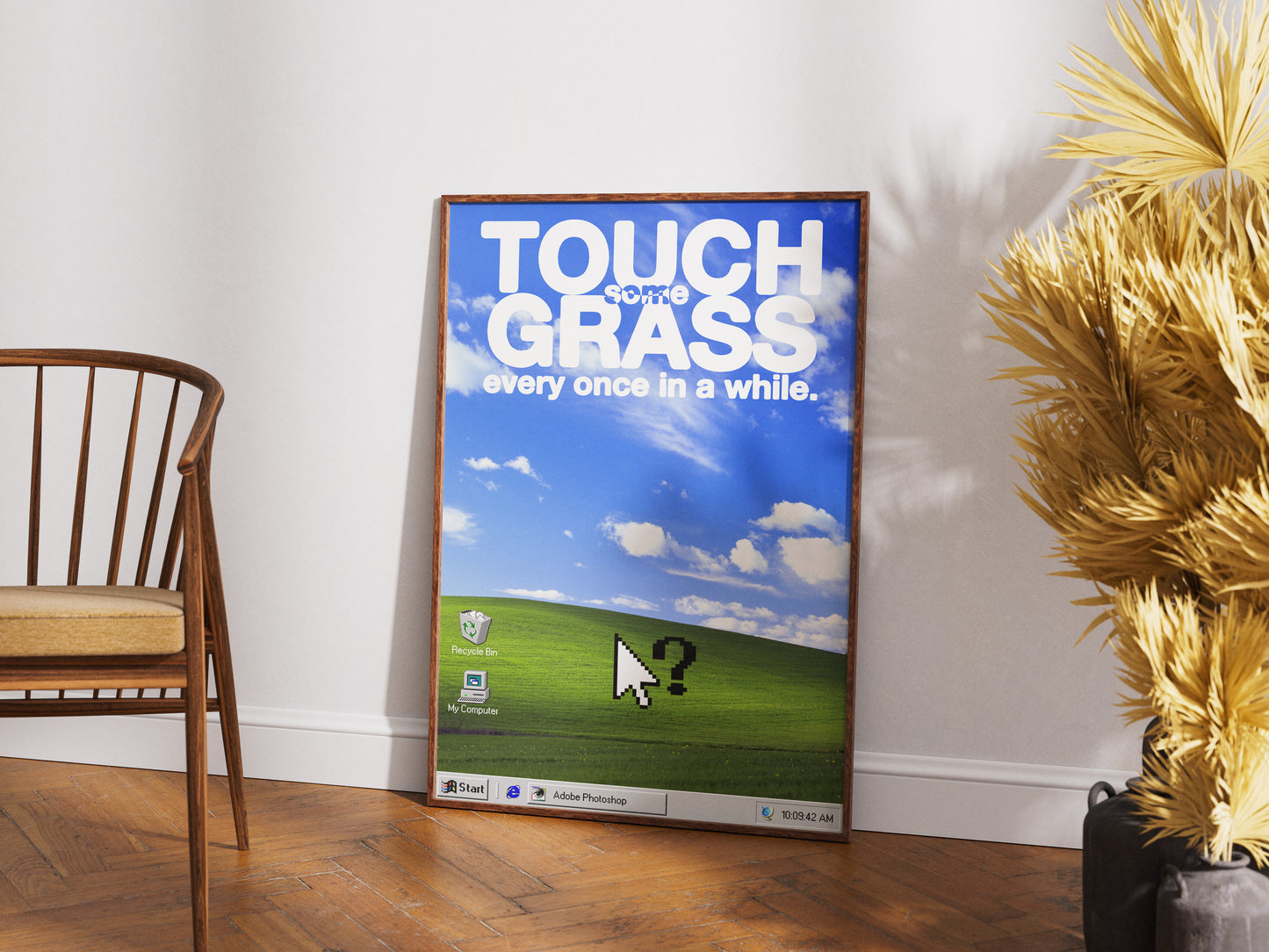 Touch Some Grass Poster Print