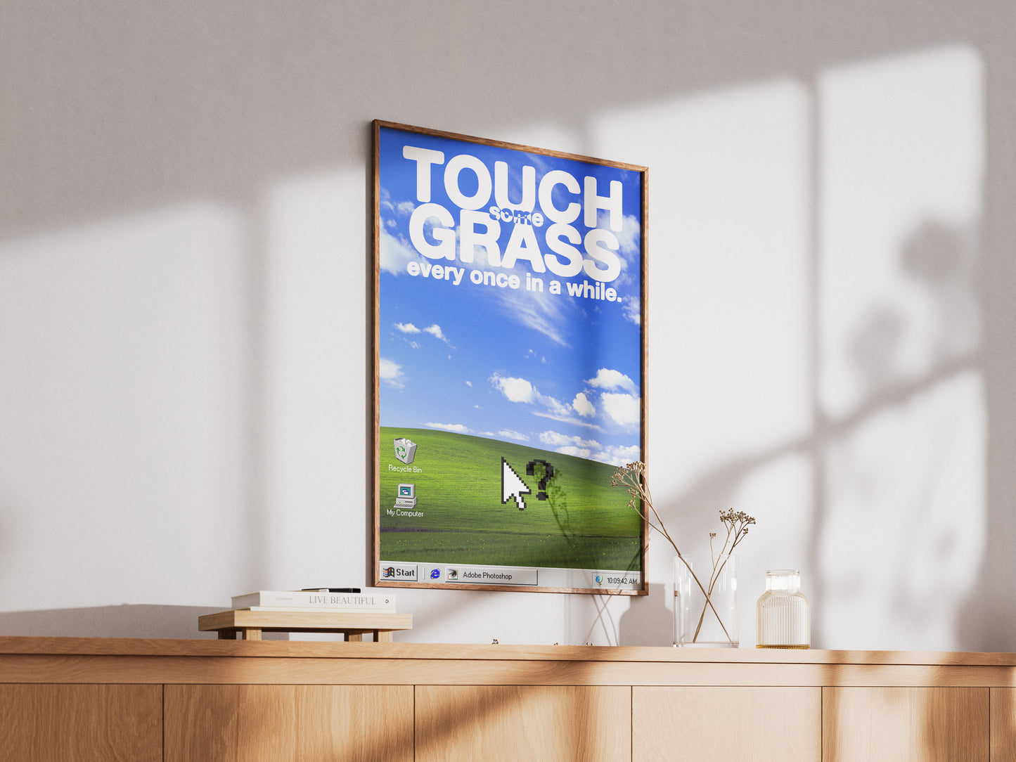 Touch Some Grass Poster Print