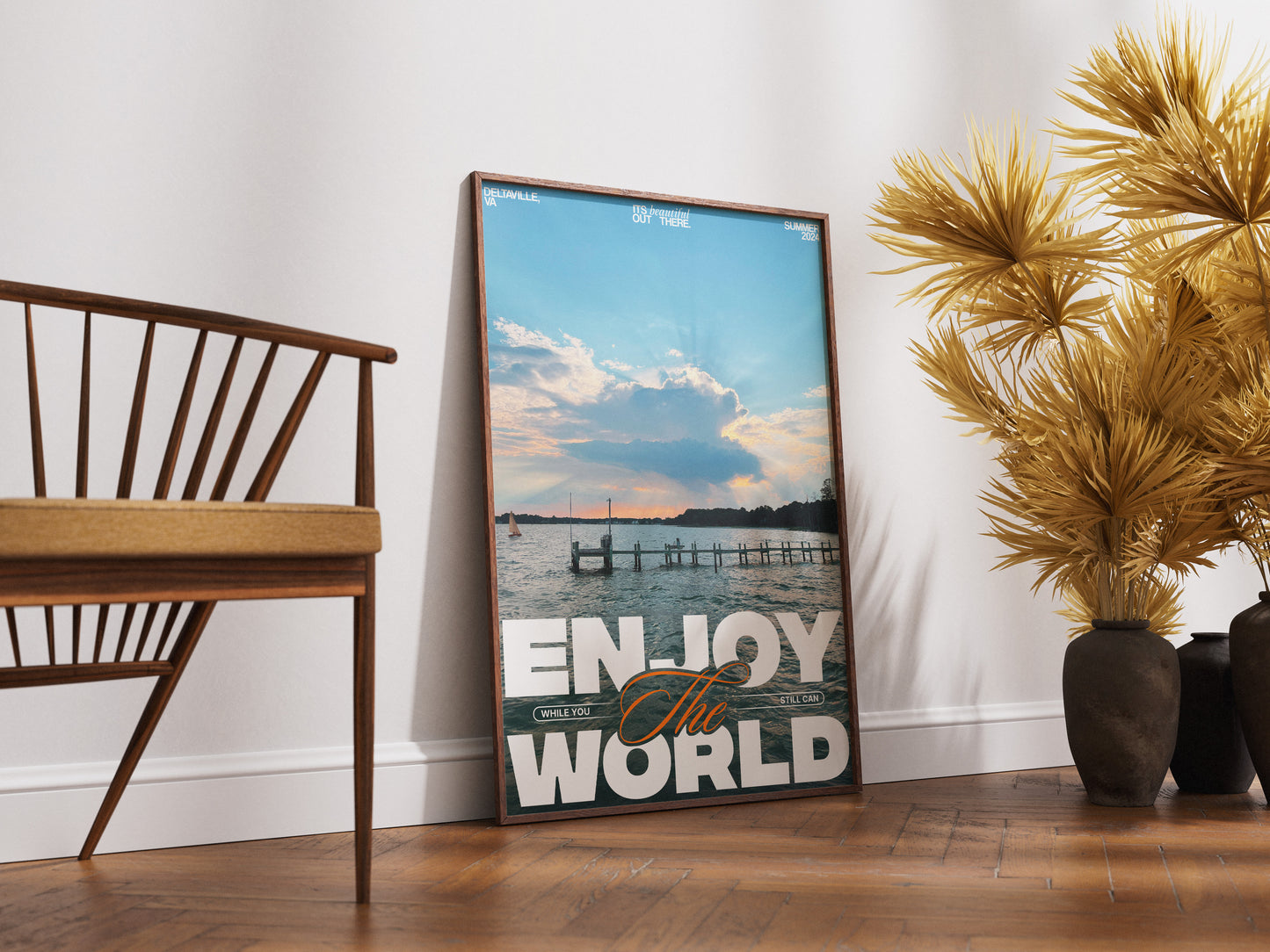 Enjoy The World Poster Print