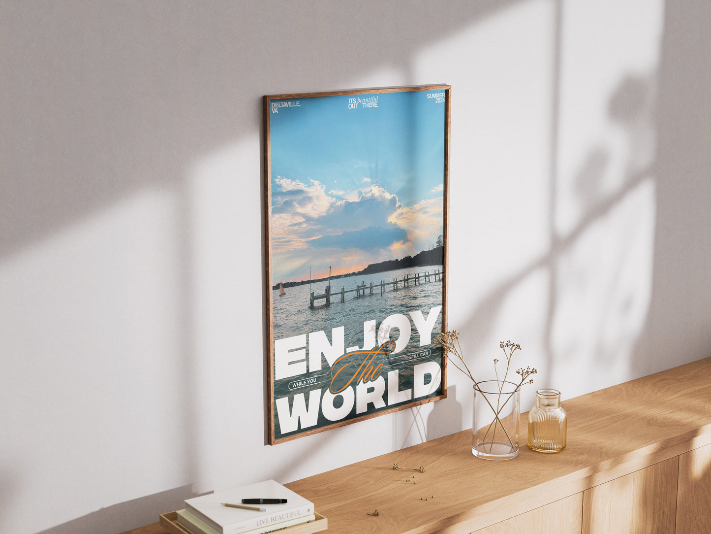 Enjoy The World Poster Print