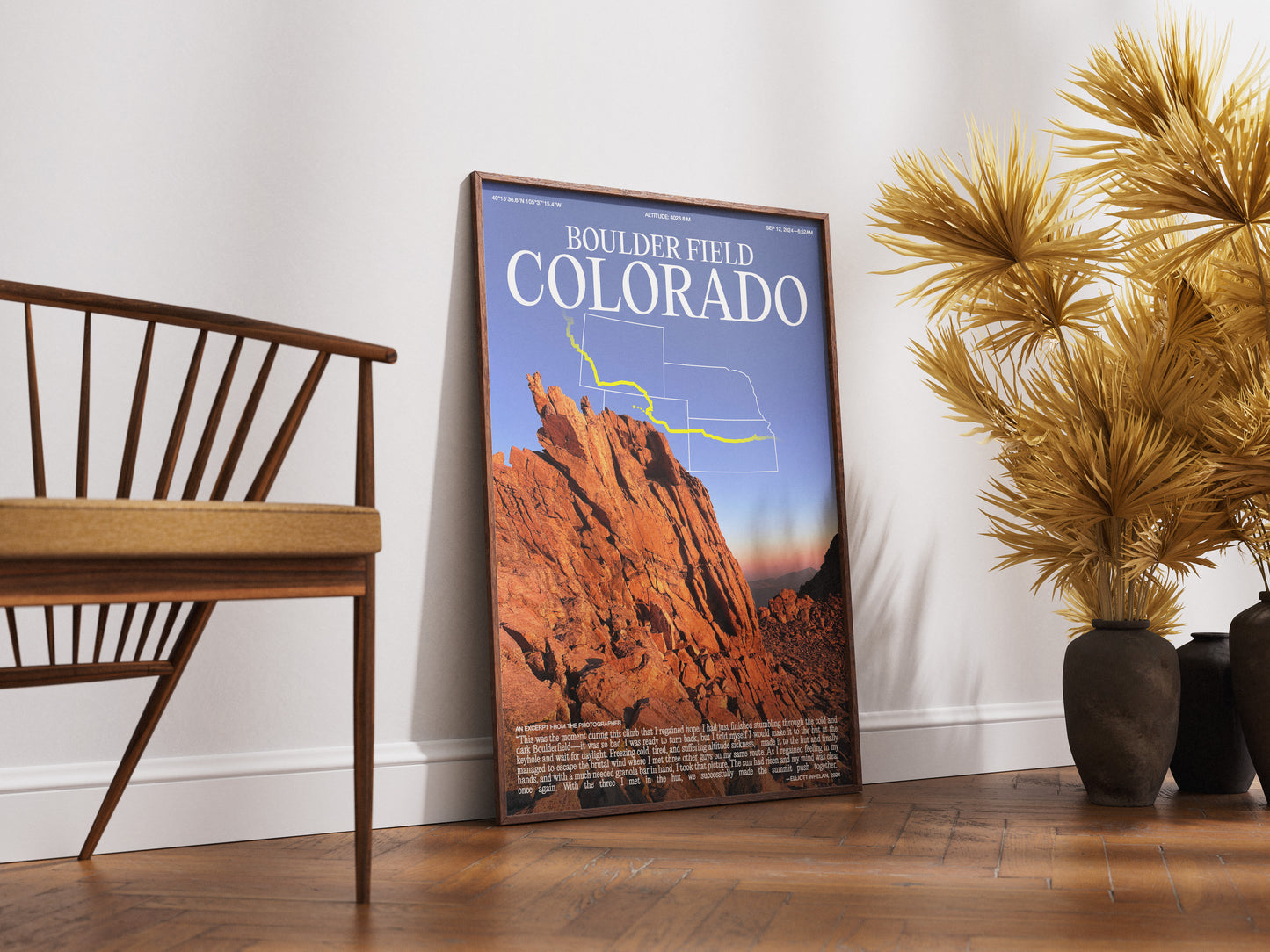 [c] Boulder Field Colorado Poster Print