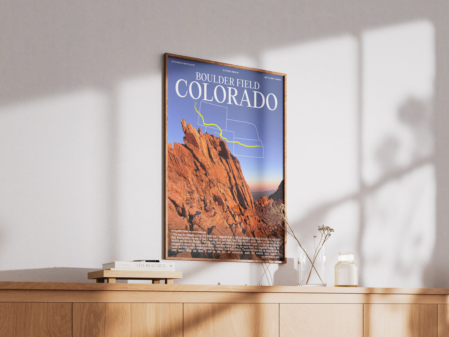 [c] Boulder Field Colorado Poster Print
