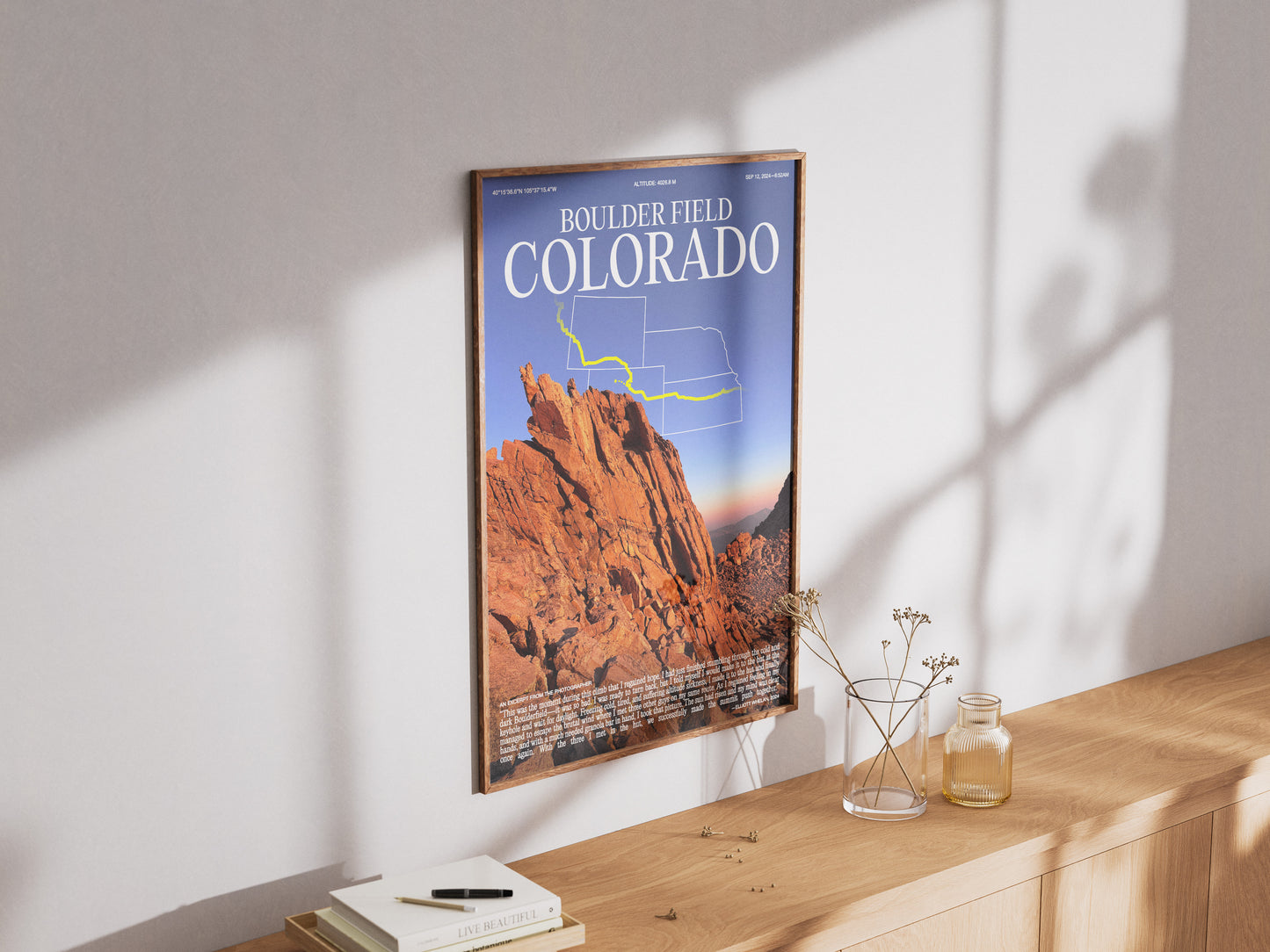 [c] Boulder Field Colorado Poster Print
