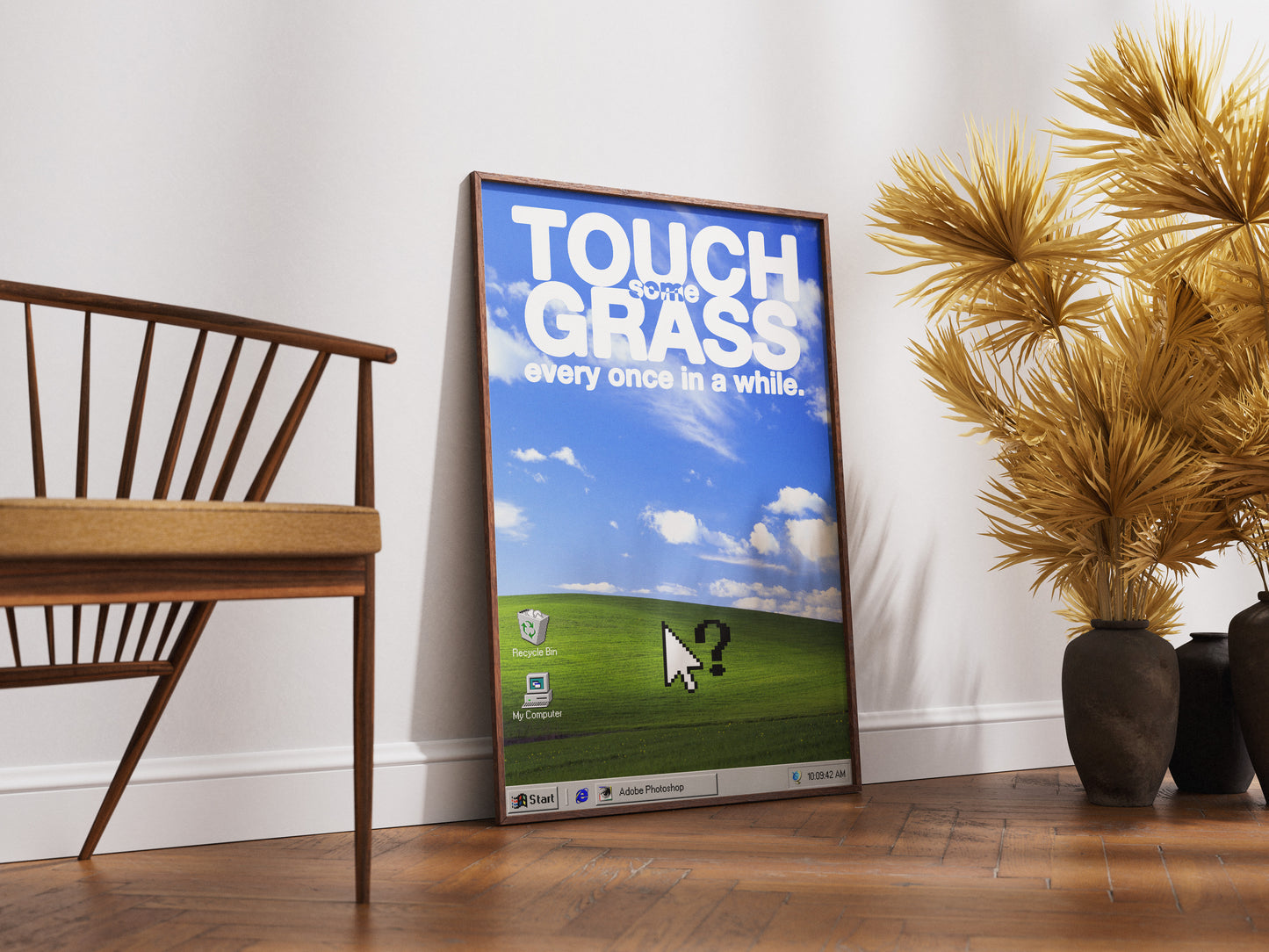 Touch Some Grass Poster Print