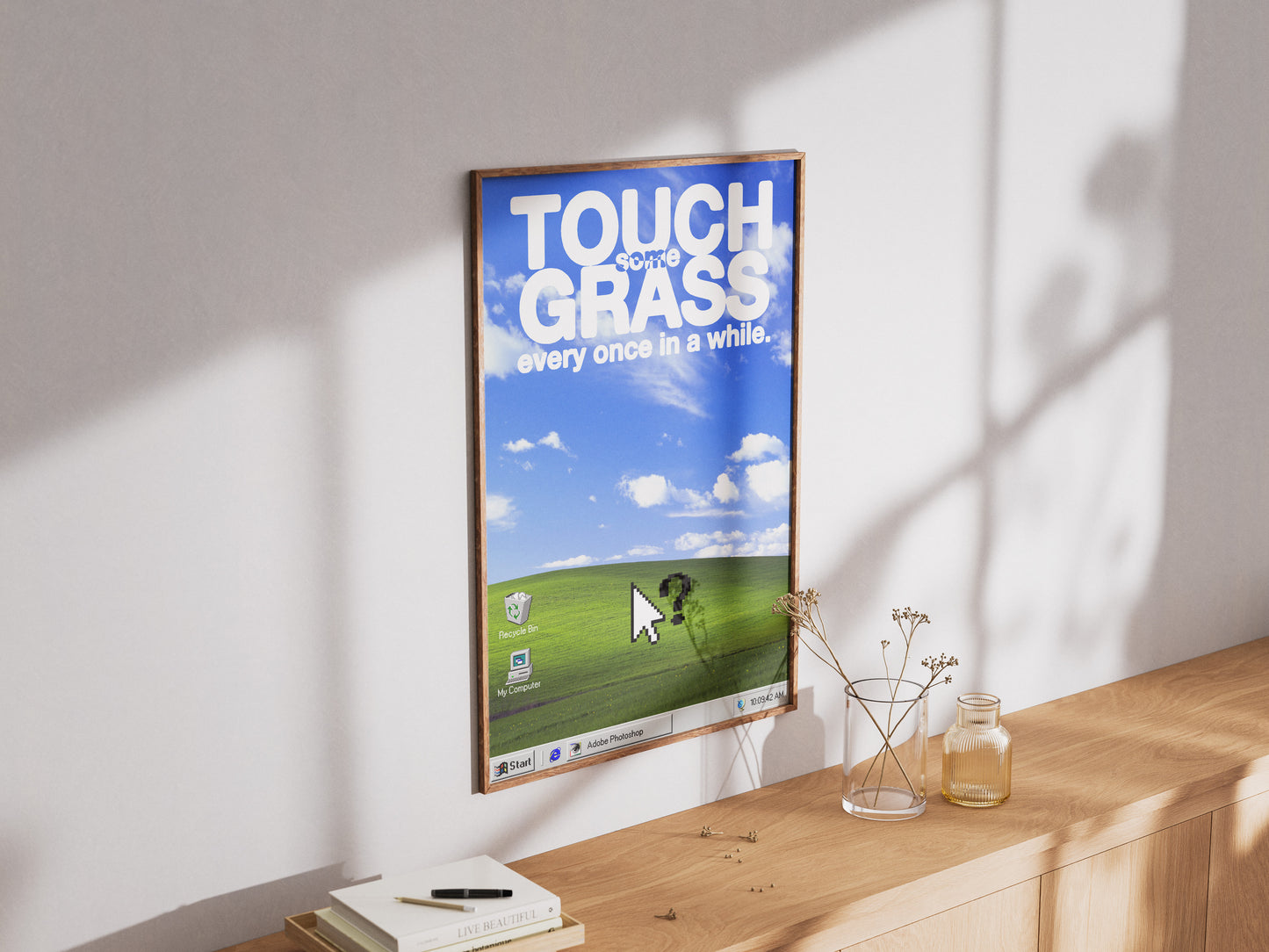 Touch Some Grass Poster Print