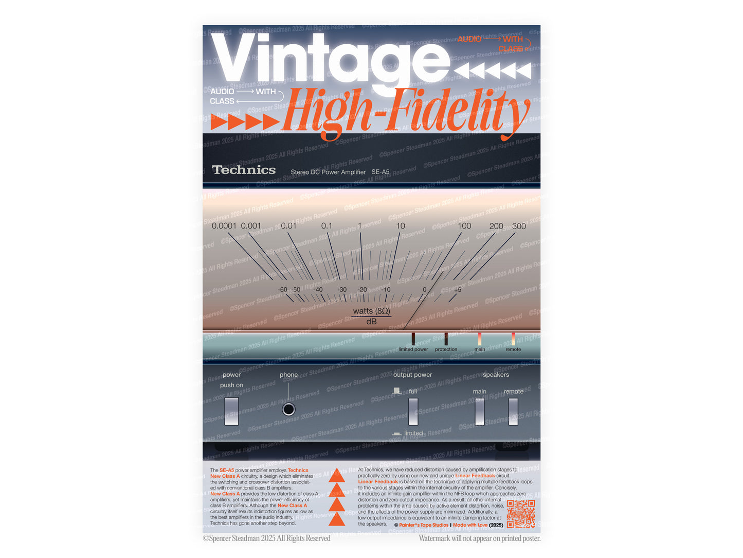 [c] Technics SE-A5 Poster Print