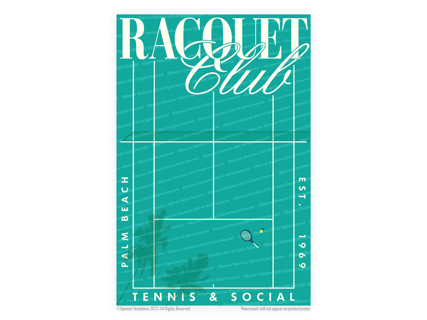[c] Racquet Club Poster Print