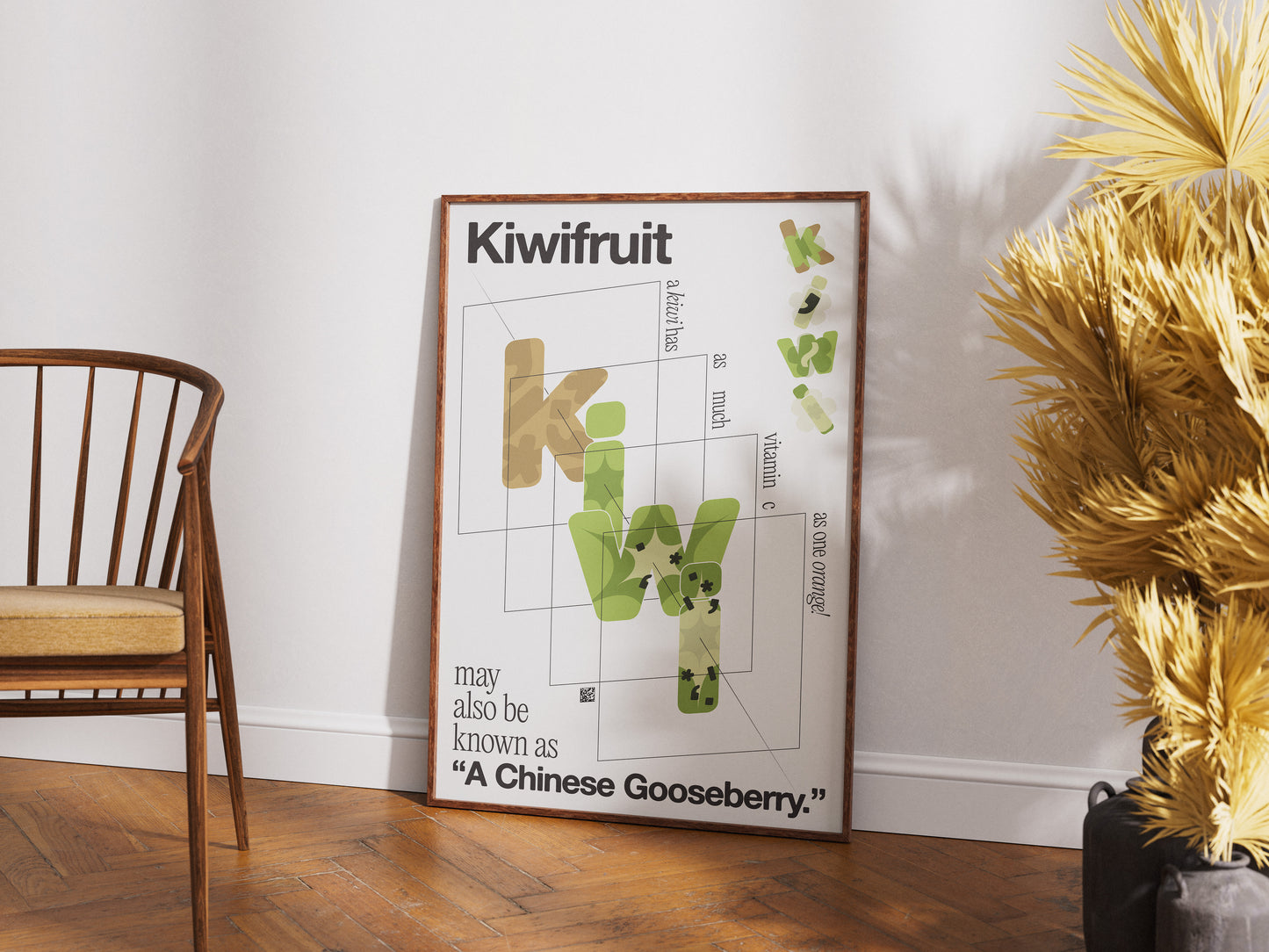 [b] Kiwifruit Dissection Poster Print