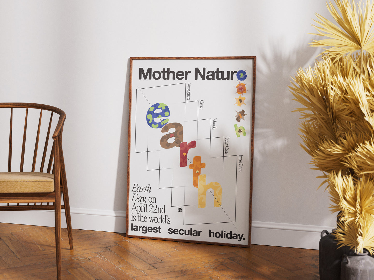 [b] Earth Dissection Poster Print