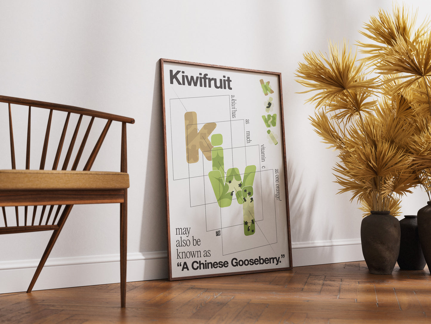 [b] Kiwifruit Dissection Poster Print