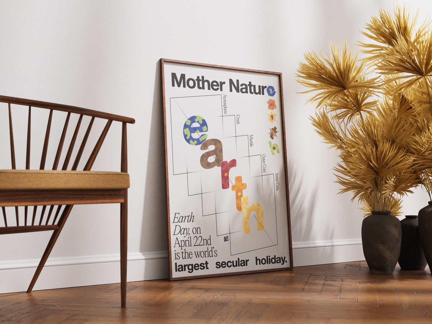 [b] Earth Dissection Poster Print