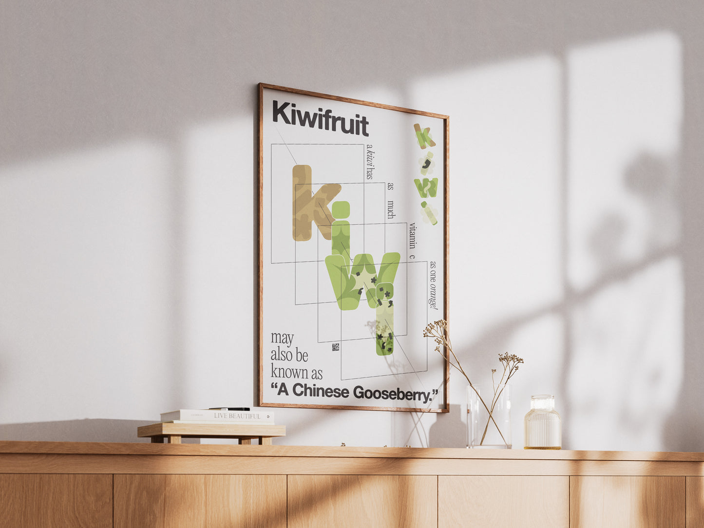 [b] Kiwifruit Dissection Poster Print