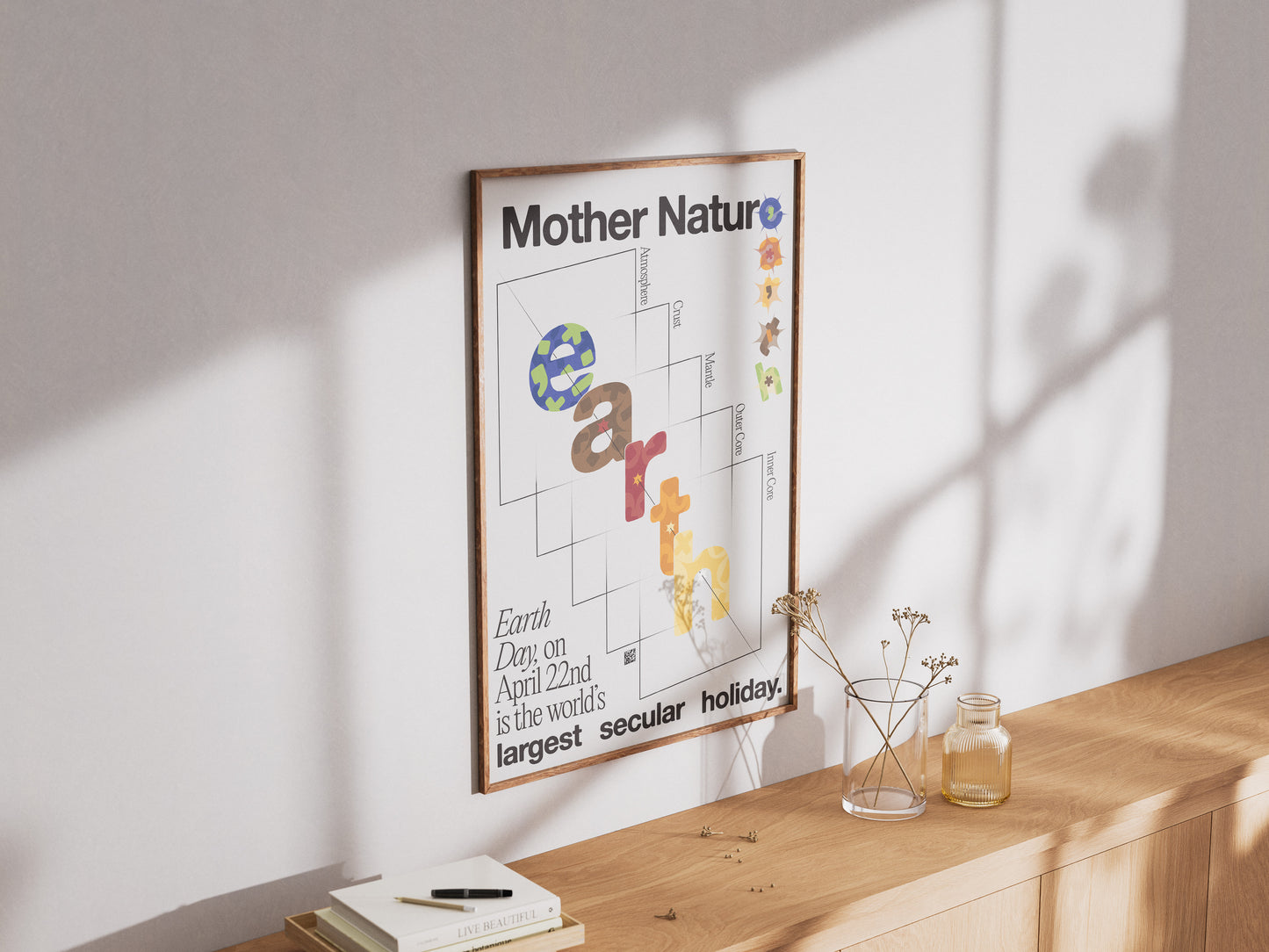 [b] Earth Dissection Poster Print