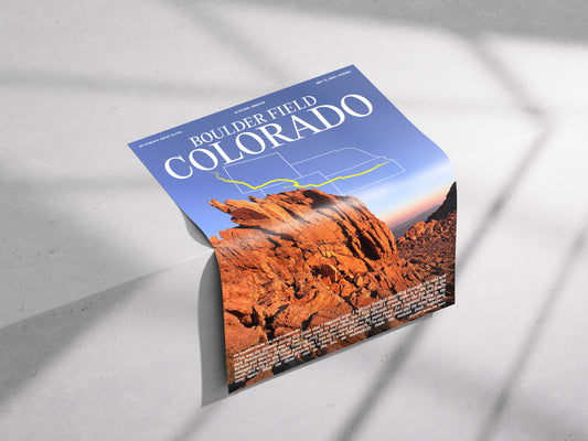 [b] Boulder Field Colorado Poster Print