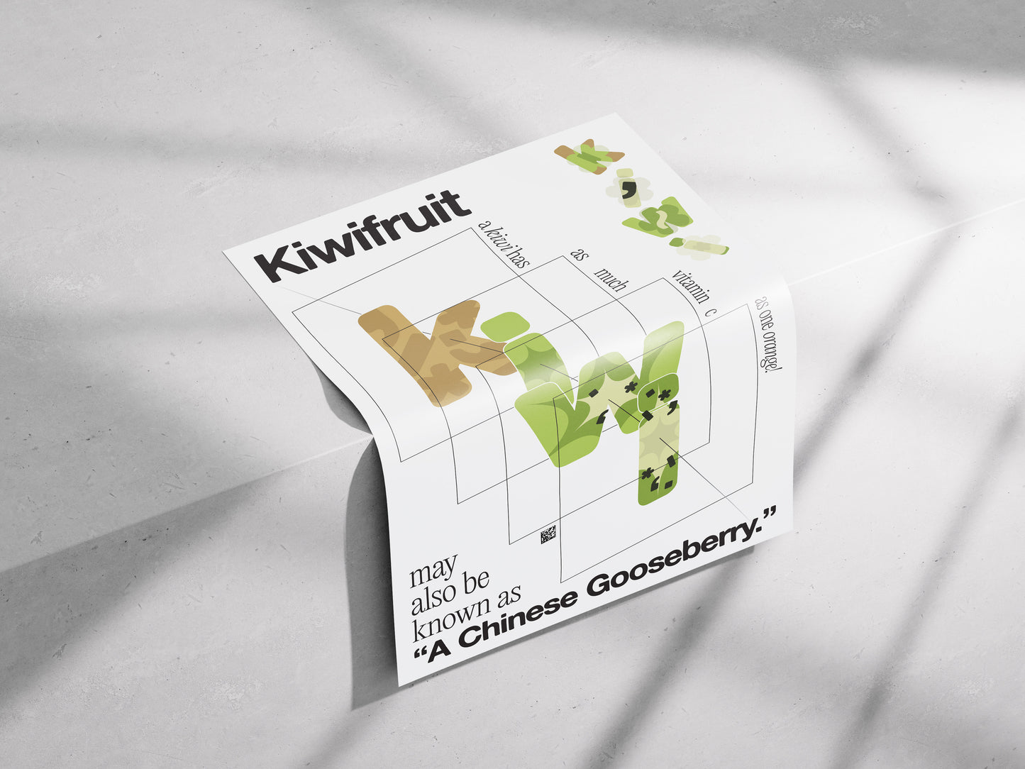[b] Kiwifruit Dissection Poster Print