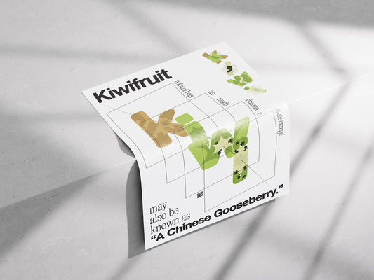 [a] Kiwifruit Dissection Poster Print